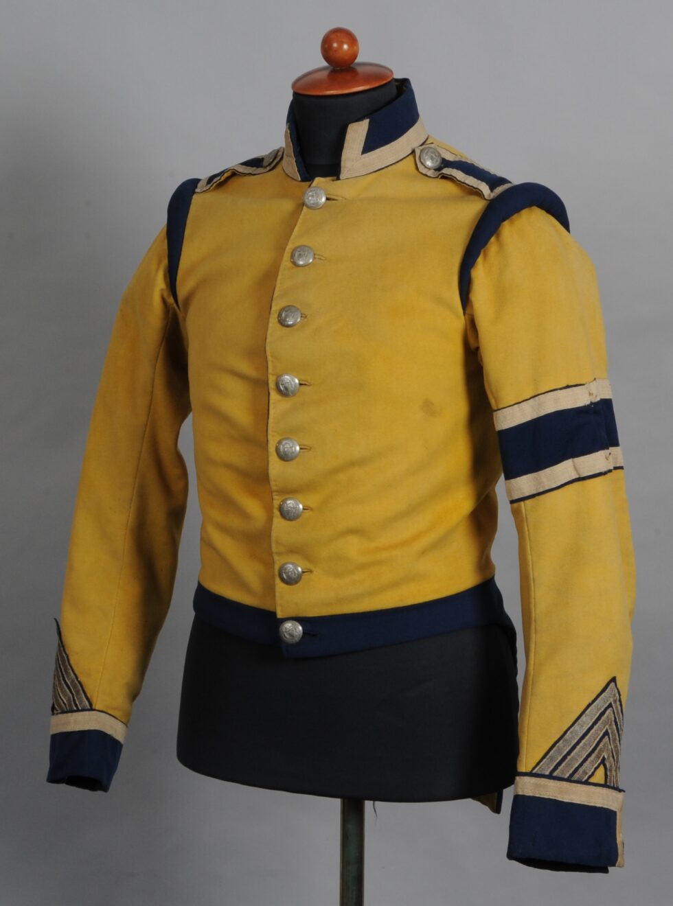 Gelbe Jacke eines Postillions
