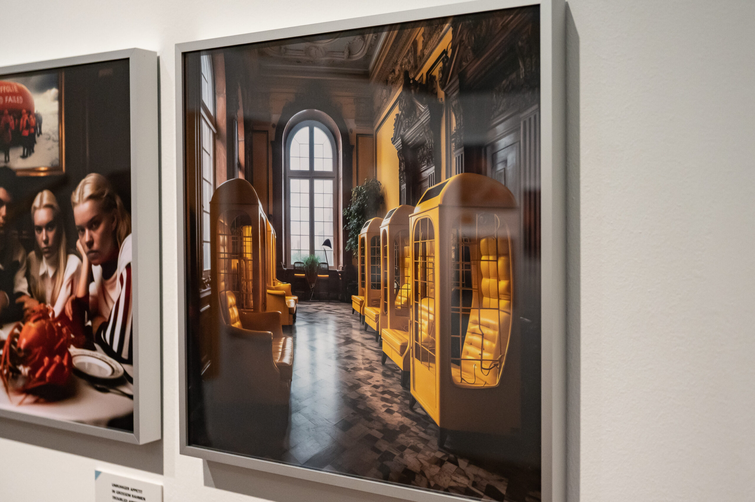 Blick in die Ausstellung "New Realities - Wie Künstliche Intelligenz und abbildet" im Museum für Kommunikation Nürnberg